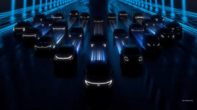 今後、投入される日産の新型車のイメージ(日産公式YouTubeから)